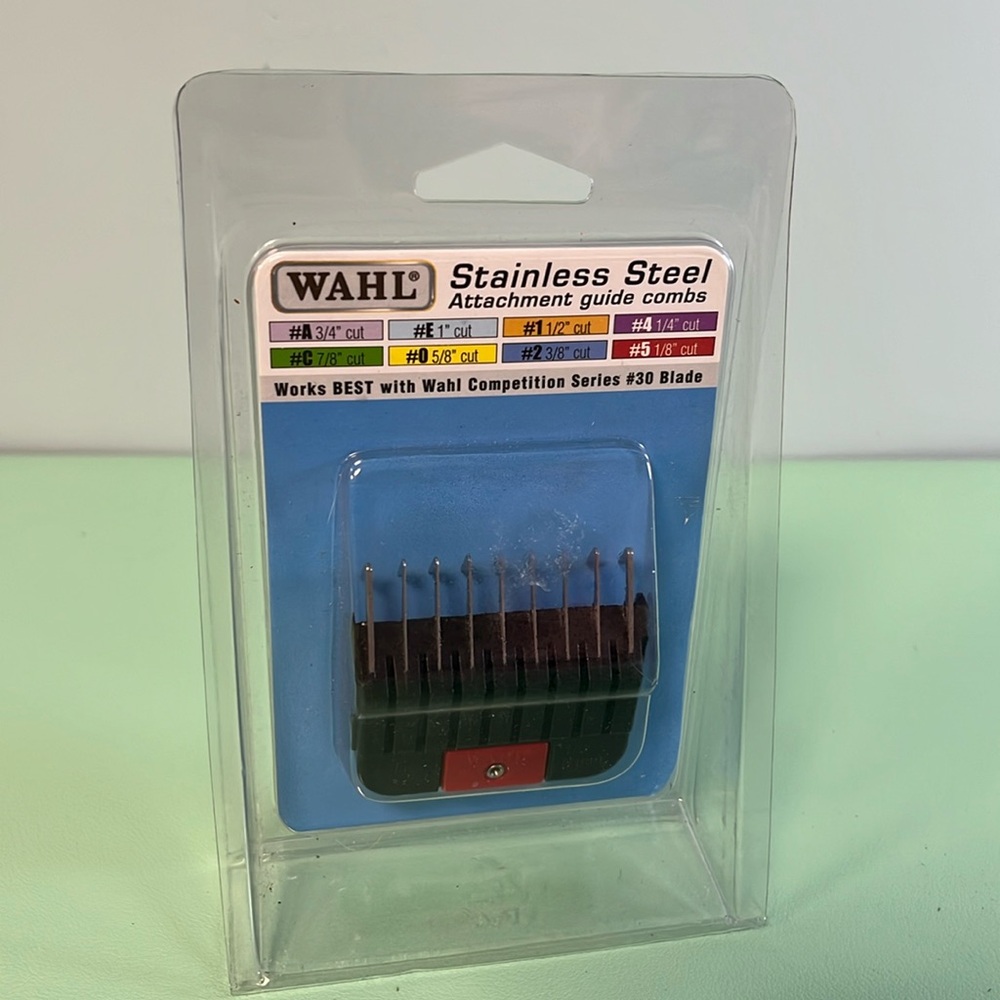 Wahl Stainless Steel Attachment Guide Combs, #5 1/8” cut, 3mm, dog grooming